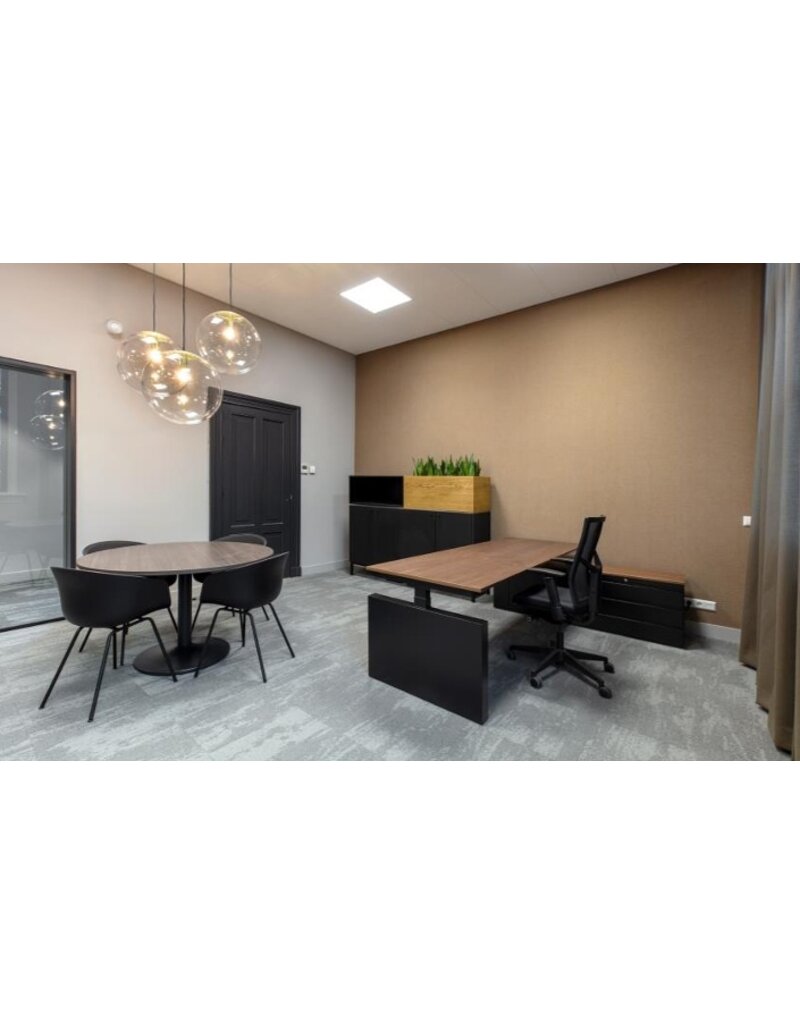 Voortman kantoormeubelen Voortman Hi-Tee verstelbaar bureau met vast dressoir