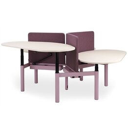 Voortman kantoormeubelen Voortman Halo Club zit-sta bureaueiland