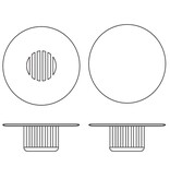 Artisan Artisan GRID ronde massief houten coffee table