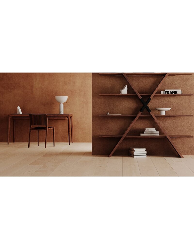 Artisan Artisan Latus houten bureau met leren blad
