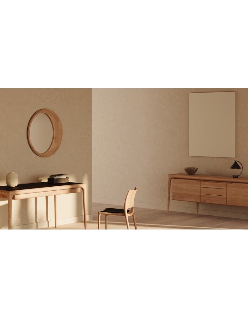 Artisan Artisan Latus houten bureau met leren blad