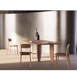 Artisan Artisan Tanka houten design eetkamer / restaurantstoel met kussen