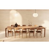 Artisan Artisan Tanka houten design eetkamer / restaurantstoel met kussen