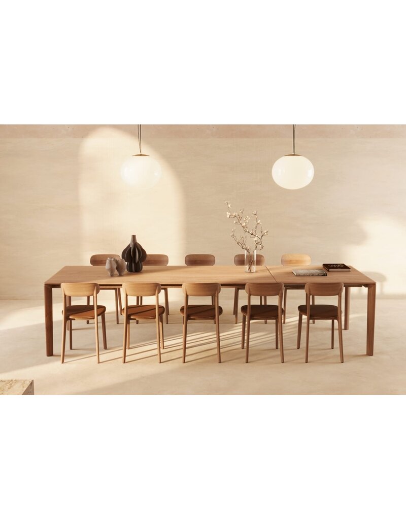 Artisan Artisan Tanka houten design eetkamer / restaurantstoel met kussen