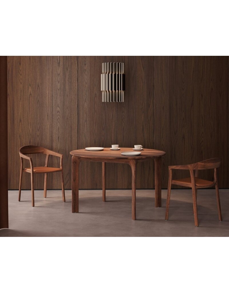 Artisan Artisan Tara houten design eetkamer / restaurantstoel met kussen