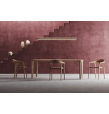 Artisan Artisan Tara houten design eetkamer / restaurantstoel met kussen