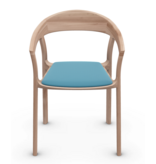Artisan Artisan Tara houten design eetkamer / restaurantstoel met kussen