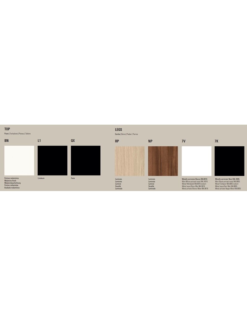 Fantoni Fantoni Alis design vergadertafel vierkant