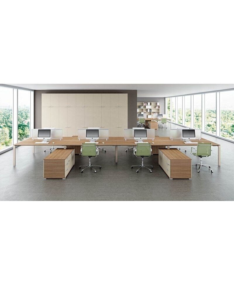 Bralco Bralco Glider 6-persoons bureau-eiland