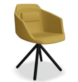 MDD MDD Ultra FW conferentie stoel met houten kruisvoet