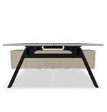 MDD MDD Viga bureau 2 personen met vast dressoir in melamine