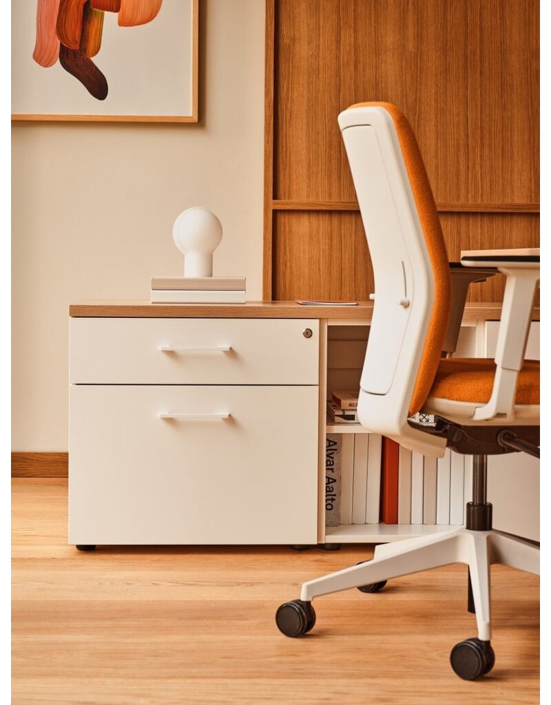 MDD MDD OGI-W bureau met vaste kast