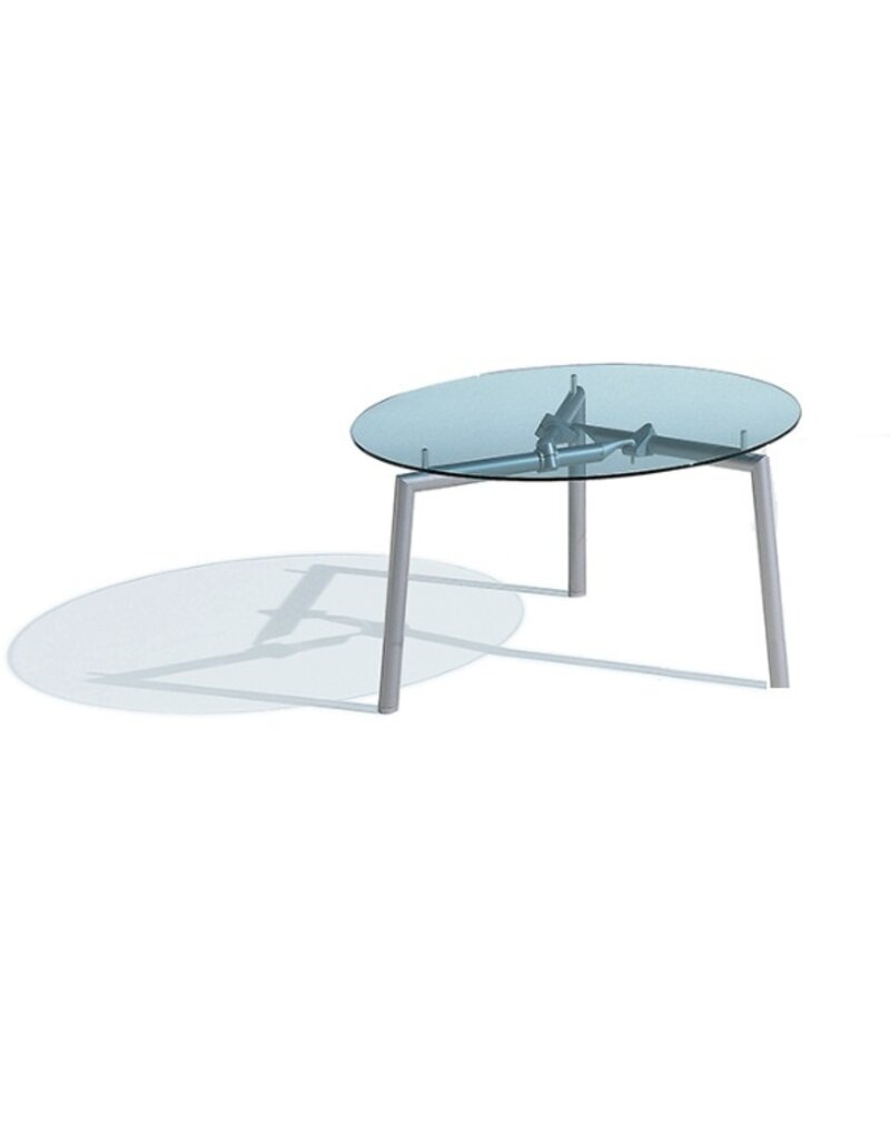 Ultom Ultom Isotta ronde glazen vergadertafel Ø130cm