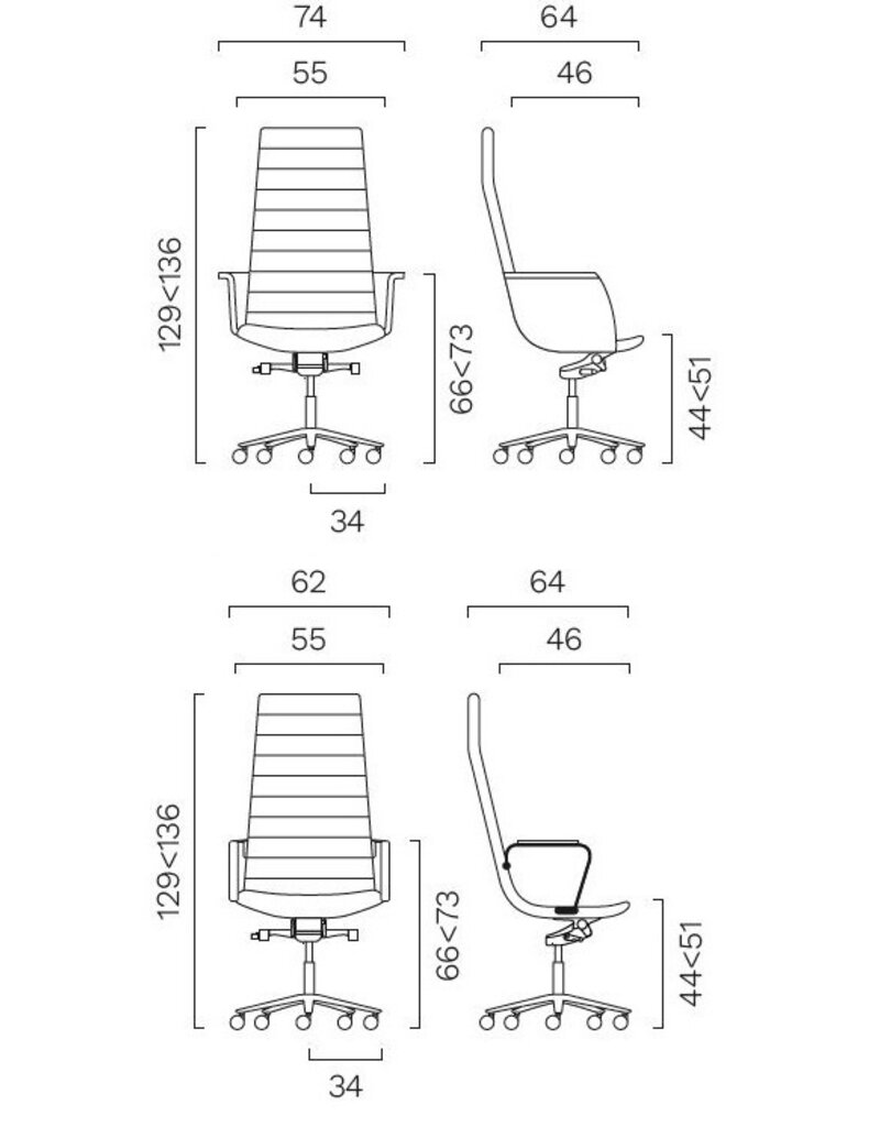 Frezza Frezza Key multifunctionele luxe directiestoel