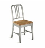 Emeco Emeco Navy chair met houten zitting