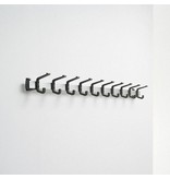 Functionals Functionals Tertio HJH aluminium wandkapstok met haken