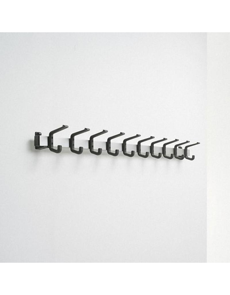 Functionals Functionals Tertio HJH aluminium wandkapstok met haken