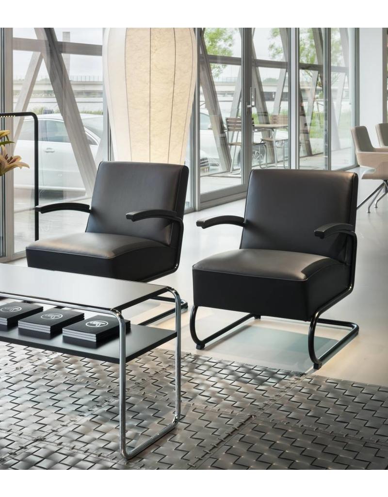 Thonet Thonet S 411 design  lederen fauteuil