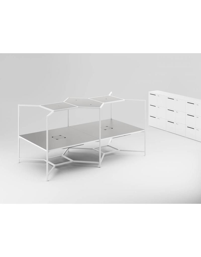 Fantoni Fantoni HUB 4-6 pers. bureau-eiland met hemel