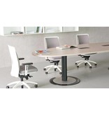 Fantoni Fantoni Tavoli Riunione ovale design vergadertafel van 300 cm met kabelmanagement