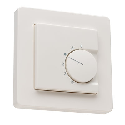 Halmburger Raumthermostat für Jung Serie A flow Rahmen mit Öffner