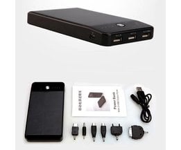 Draagbare Powerbank 10000mAH met 3 USB Poorten