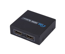 HDCP HDMI Splitter Full HD 1080 p Video HDMI Switch Switcher 1X2 Split 1 in 2 Out Versterker Dual Display Voor HDTV DVD PS3 Xbox MyXL