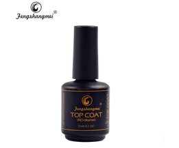 Fengshangmei 15 ml nail gel polish top coat geen cleanse shining clear nail gel diamond top coat <br />
 fengshangmei