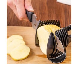 Keuken Gereedschap Fruit Groente Gadgets Tomaat Houder Slicer Gids Aardappel Ui Citroen Cutter Oranje Shredders Snijmachines <br />
 EMTONIR
