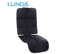 Luxe lederen Autostoel Protector Kind of baby auto seat cover Makkelijk Schoon Seat Protector Veiligheid Anti Slip Universele zwart <br />
 LUNDA