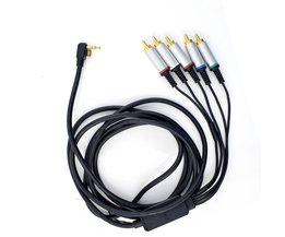Originele RCA AV TV Video Cord Kabel Koord Voor PSP 3000/2000 Av-kabel en voor PSP HDTV TV Video Component kabel <br />
 DATA FROG