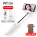 Baseus Wired Selfie Stick Voor iPhone Met Beauty-Huid Vullen Licht Achteruitkijkspiegel Uitschuifbare Zelf Stok 3.5mm Jack voor Samsung Huawei