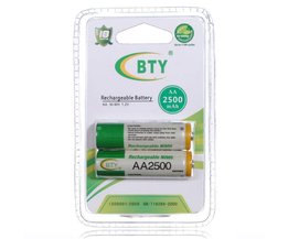 BTY Oplaadbare Batterijen AA (2 stuks)