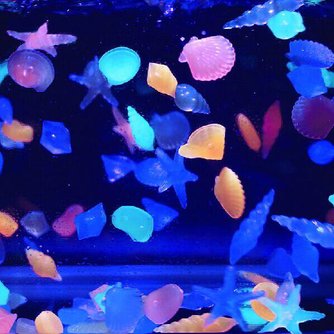 10 Fluoriserende Aquariumstenen