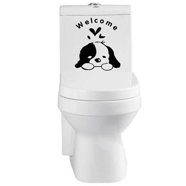 Stickers Toilet Hond I (SuperTip)