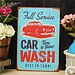 Wanddecoratie Bord Car Wash