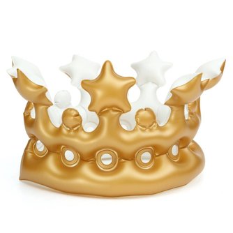 Opblaasbare Gouden Kroon voor Kinderen