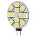 G4 Lamp LED 12V Plat met 12 SMD 5050 Lampjes Puur Wit