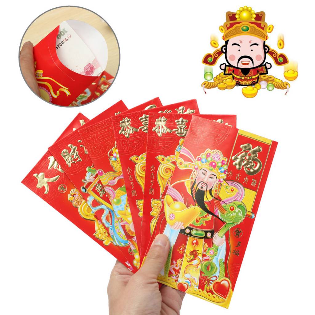 Rode Envelop Chinees Nieuwjaar met van 6 Stuks kopen? I