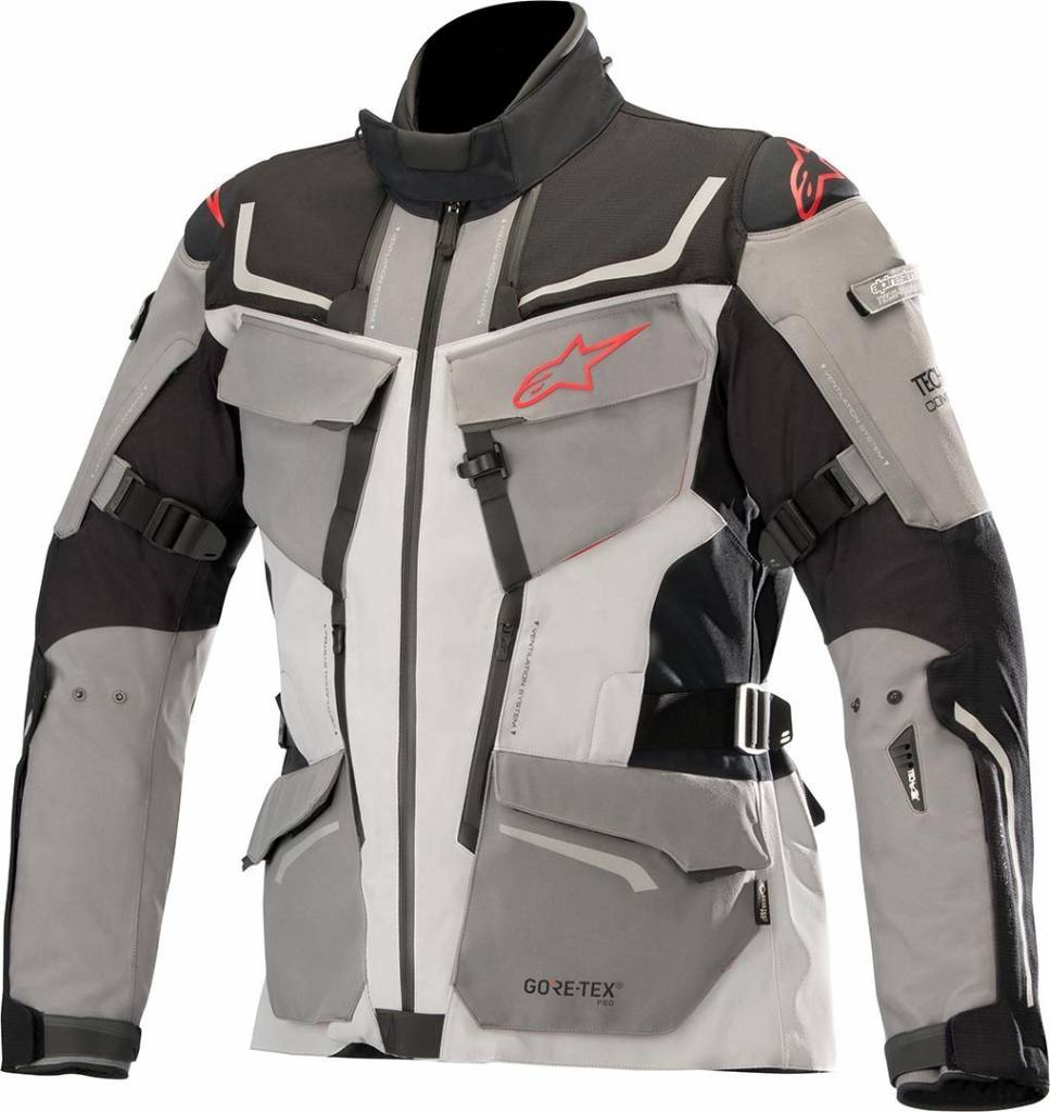 Alpinestars Revenant Gore Tex Pro Jacket Black Anthracite Red Champion Helmets Motorcycle Gear