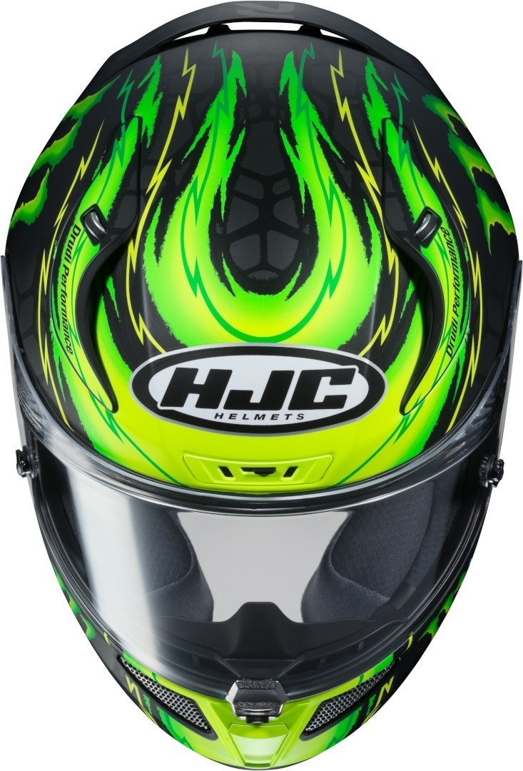 Hjc green helmet Clearance