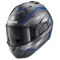 Shark Motorradhelm EVO ES YARI Mat ABS S Grau//Blau