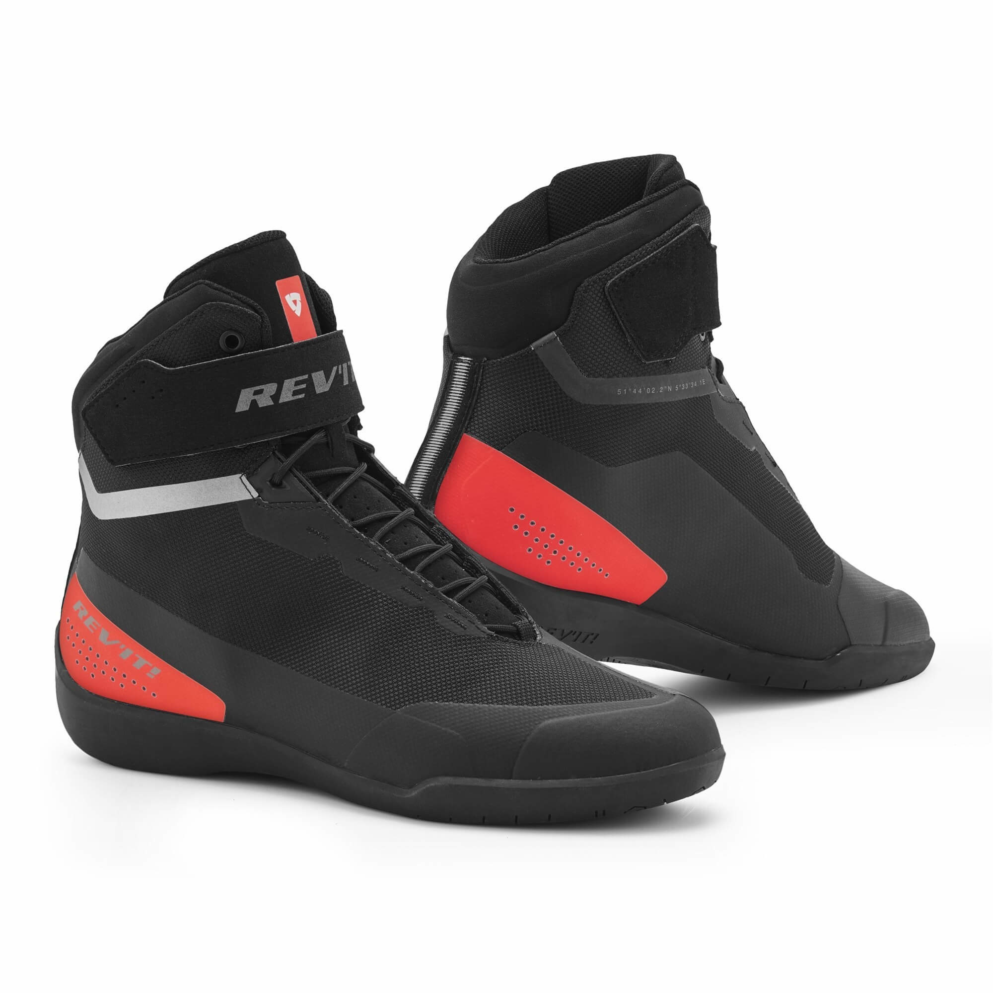 Revit Mission Black Neon Red Shoes + 5 