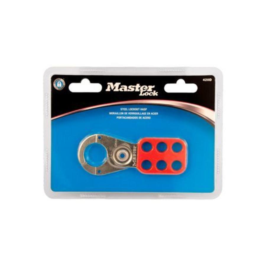 Lockout hasp steel 420D in blister packaging