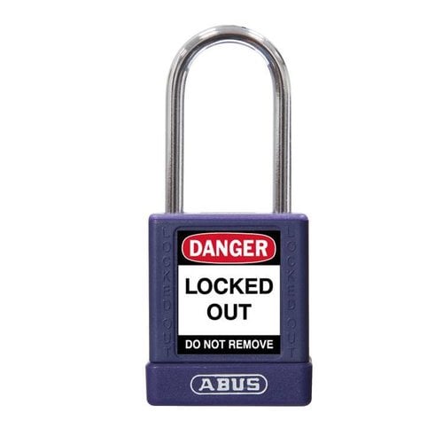 Aluminum safety padlock with purple  cover 74BS/40 purple 
