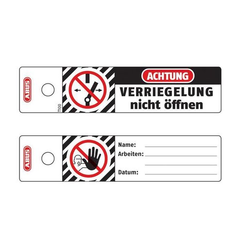 Polypropylen Safety tags T100 