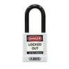 Abus Aluminium safety padlock with white cover 58978
