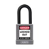Aluminum safety padlock with grey cover 74/40 grey