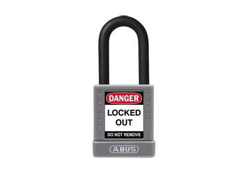 Aluminium safety padlock with grey cover 74/40 grey 