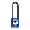 Abus Aluminum safety padlock with blue cover 59117